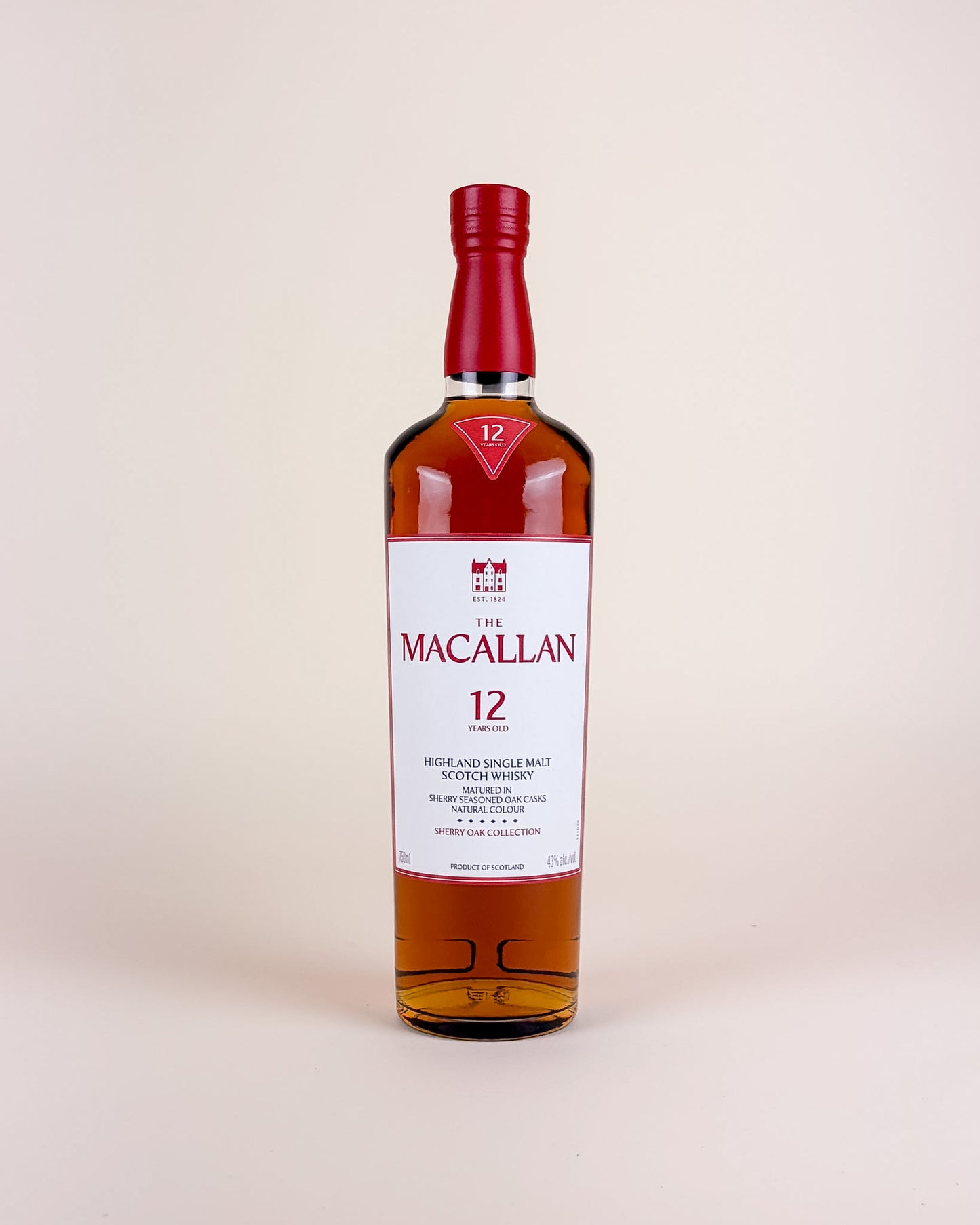 Mccallan 12 Year Single Malt Scotch Whiskey, 750ml